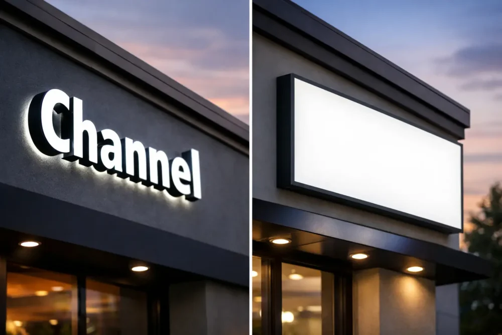 Channel Letters vs Light Box Signs