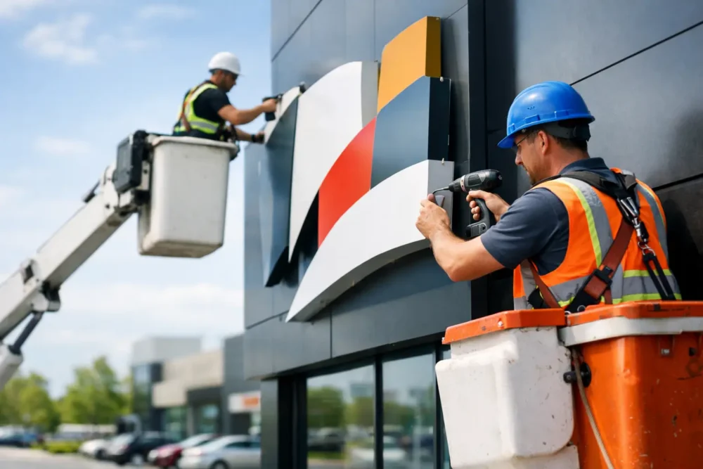 Sign Installation Services That Put Your Brand to Work